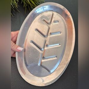 Aluminium Leaf Design Tray